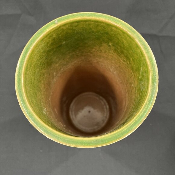 Rosenthal Netter Bitossi Striped Cylinder Pottery Vase MCM Italy Label - Picture 2 of 12